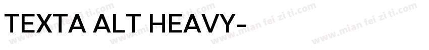 TEXTA ALT HEAVY字体转换